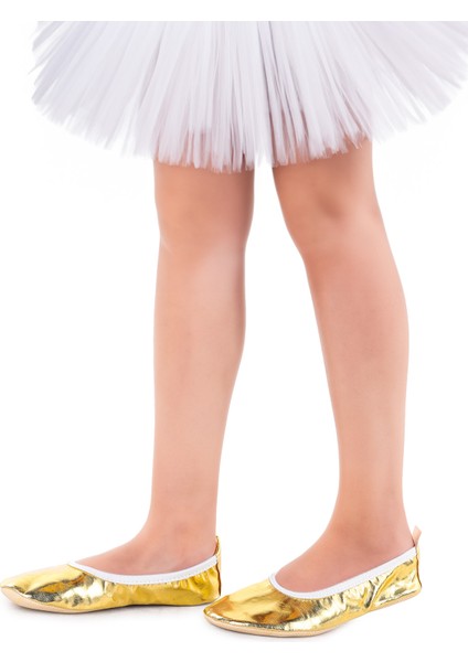 Prom 7525 Kız Çocuk Pisi Pisi Balo Dans Gösteri Ayakkabısı Altın modelleri