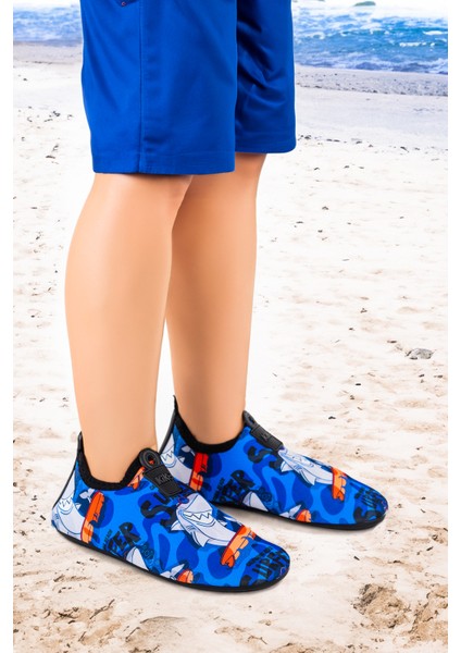 Surfer Havuz Plaj Erkek Çocuk Deniz Ayakkabısı 7561 Lacivert