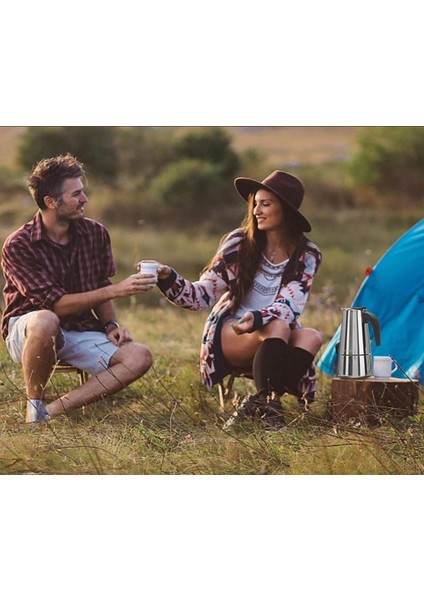 4 Kişilik Çelik Mokapot Espresso Filtre Italyan Kahve Makinesi