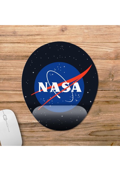 Nasa - Amerikan Havacılık ve Uzay Ajansı Bilek Destekli Mousepad Model - 1 Oval
