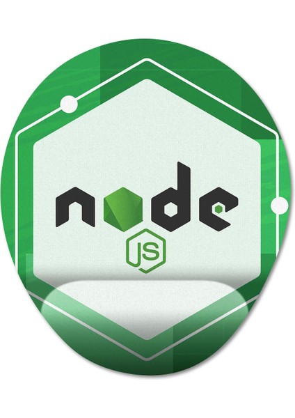 Node Js - Programlama Bilek Destekli Mousepad Model - 2 Oval