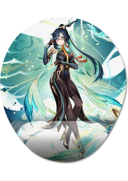 Xianyun - Genshin Impact Bilek Destekli Mousepad Model - 3 Oval