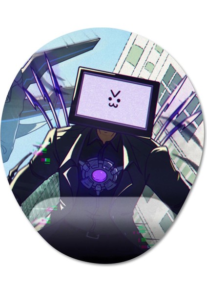 Skibidi Toilet Bilek Destekli Mousepad Model - 1 Oval fiyatları