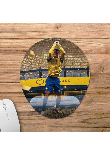 Cristiano Ronaldo - Al Nassr Fc Bilek Destekli Mousepad Model - 2 Oval