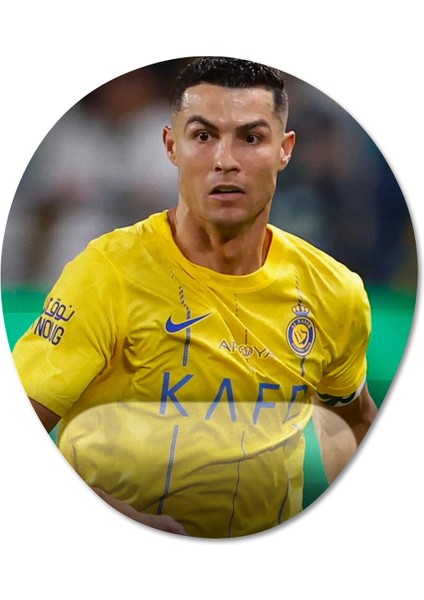 Cristiano Ronaldo - Al Nassr Fc Bilek Destekli Mousepad Model - 4 Oval
