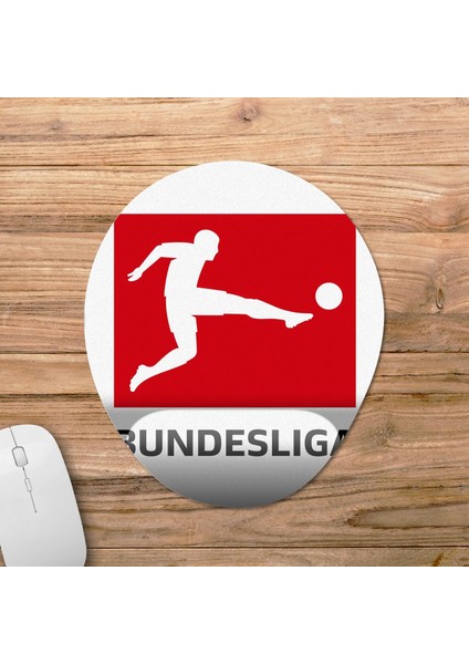 Bundesliga - Alman Futbol Ligi Bilek Destekli Mousepad Model - 2 Oval