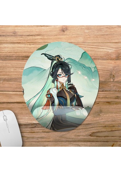 Xianyun - Genshin Impact Bilek Destekli Mousepad Model - 4 Oval