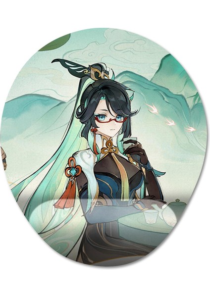 Xianyun - Genshin Impact Bilek Destekli Mousepad Model - 4 Oval