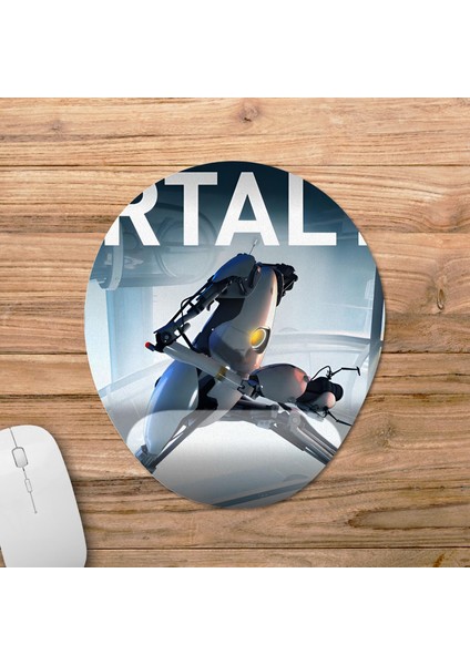 Portal 2 Bilek Destekli Mousepad Model - 1 Oval