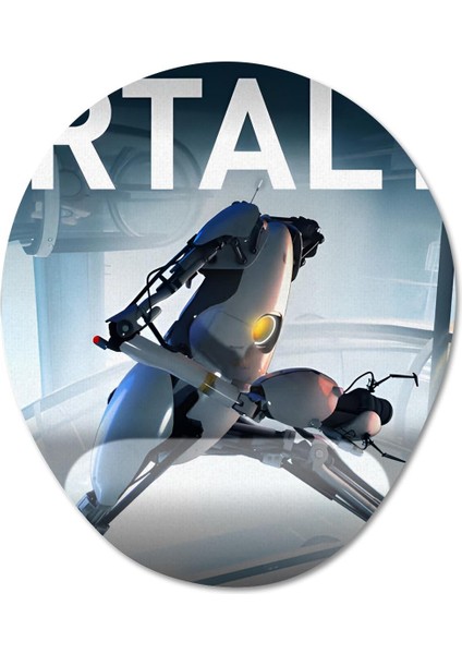Portal 2 Bilek Destekli Mousepad Model - 1 Oval