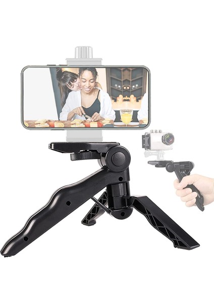 Cep Telefonlar Için Mini Fonksiyonel Tripod + 49 LED Light + Bluetooth Kumanda