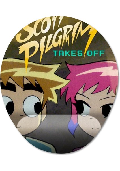 Scott Pilgrim Takes Off Bilek Destekli Mousepad Model - 3 Oval fiyatları
