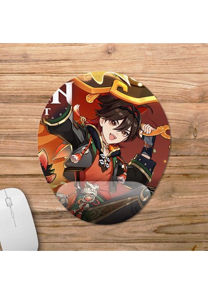 Gaming - Genshin Impact Bilek Destekli Mousepad Model - 2 Oval