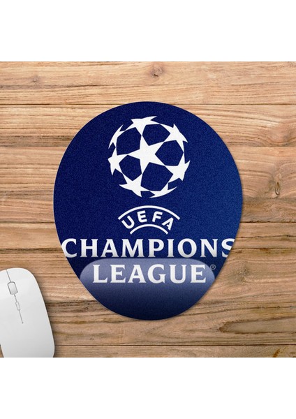 Şampiyonlar Ligi - Champions League Bilek Destekli Mousepad Model - 2 Oval