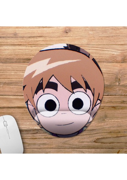 Scott Pilgrim Takes Off Bilek Destekli Mousepad Model - 1 Oval