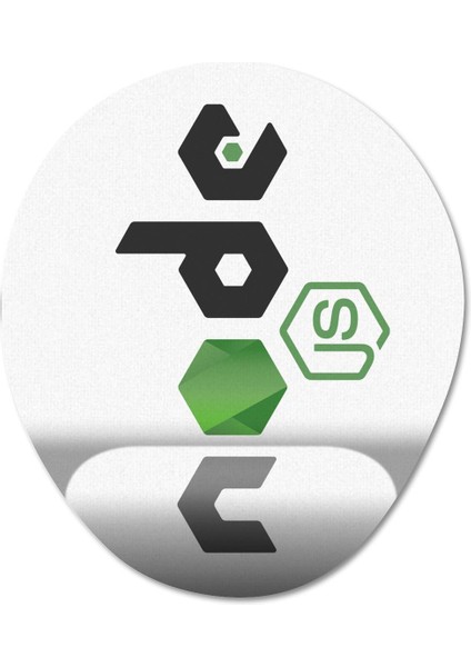 Node Js - Programlama Bilek Destekli Mousepad Model - 1 Oval