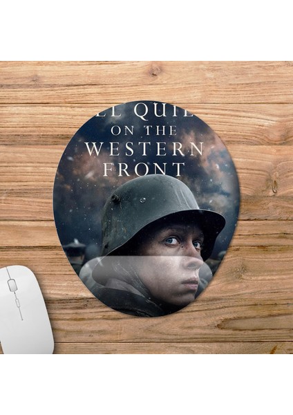 All Quiet On The Western Front Bilek Destekli Mousepad Model - 1 Oval