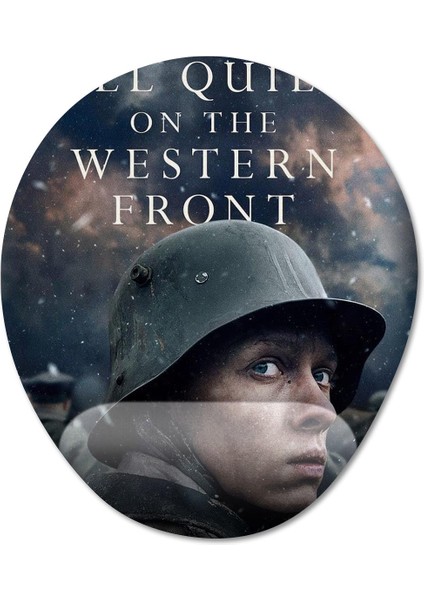 All Quiet On The Western Front Bilek Destekli Mousepad Model - 1 Oval