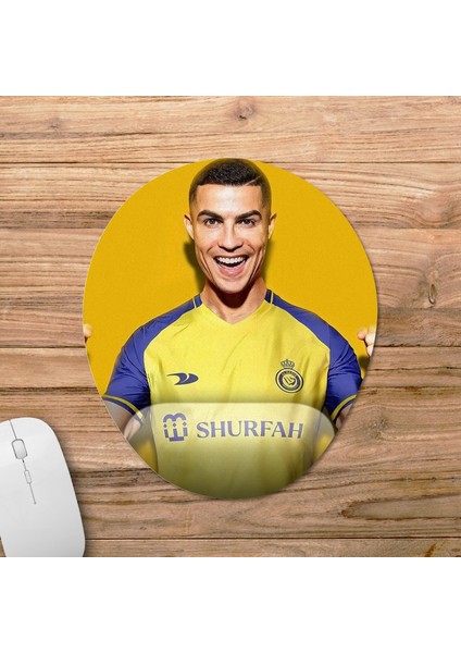 Cristiano Ronaldo - Al Nassr Fc Bilek Destekli Mousepad Model - 1 Oval