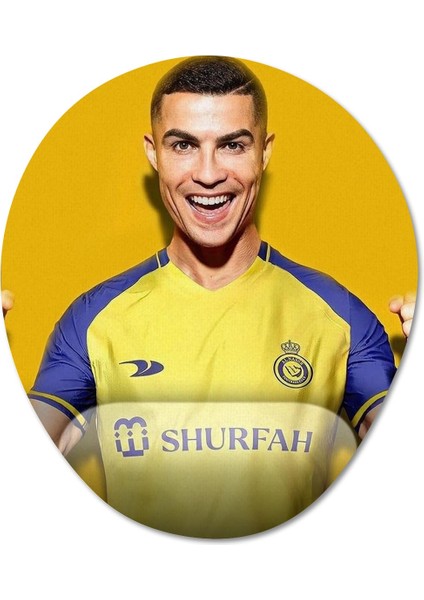 Cristiano Ronaldo - Al Nassr Fc Bilek Destekli Mousepad Model - 1 Oval fiyatları