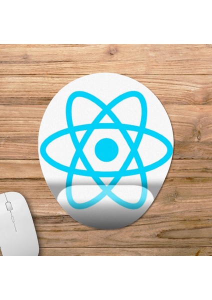 React - Programlama Bilek Destekli Mousepad Model - 2 Oval