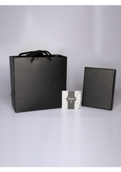 Swarovski Zirconia Baget Taşlı Gümüş Gold Yüzük modelleri