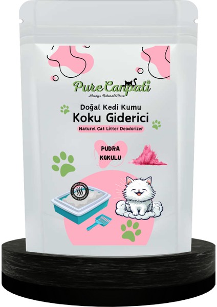 Purecanpati Kedi 5 Çeşit Karışık Krema ve Kedi Kumu Koku Giderici(Pudralı 240 Gr)