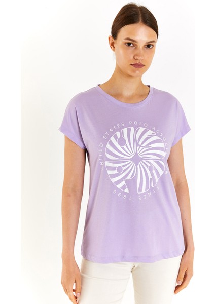 Yeni Koza 1832036 Gost Us Polo Assn Kadın T-Shirt Lila