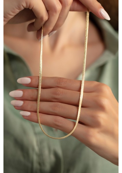 925 Ayar Gümüş Italyan Yassı Kolye modelleri