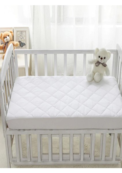 Kapitoneli Bebek Çocuk Yatak Alezi Kapitone Fitted Su Sıvı Geçirmez Yatak Koruyucu Çarşaf Alez