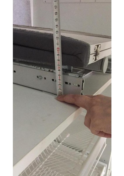 Beyaz Çağdaş Modeno Ütü Masası Dolap Içi Katlanır Ütü Masası Tandem Frenli fiyatları