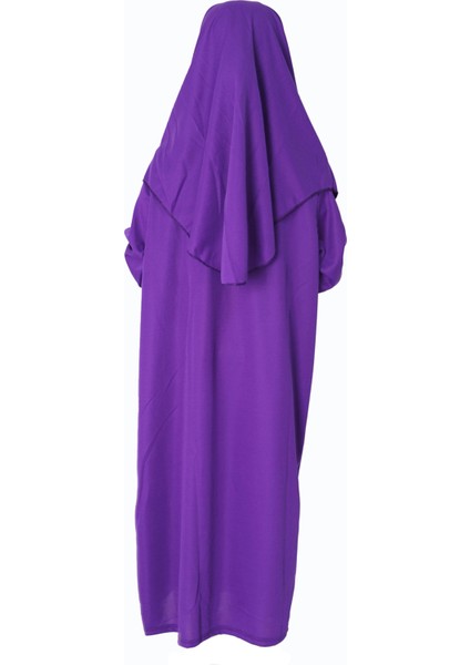 Açık Menekşe Moru Çocuk Fermuarsız Namaz Elbisesi 2 fırsatları