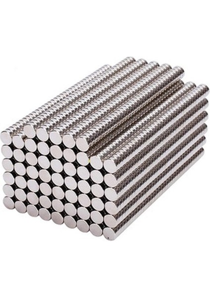 50 Adet Yuvarlak Mini Neodyum Mıknatıs Çap :5 mm Kalınlık:1,5mm