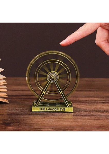 Vintage Metal Ingiltere London Eye Biblo Antik Bronz 10 cm
