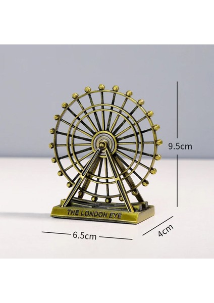 Vintage Metal Ingiltere London Eye Biblo Antik Bronz 10 cm fiyatları