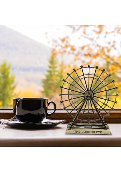 Vintage Metal Ingiltere London Eye Biblo Antik Bronz 10 cm modelleri