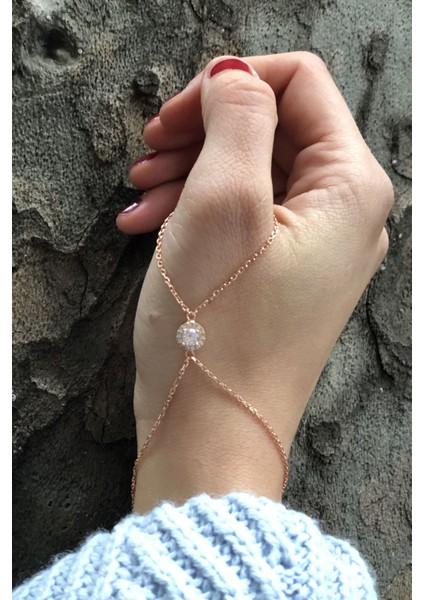 Zirkon Taşlı Gümüş Baş Parmak Şahmeranı