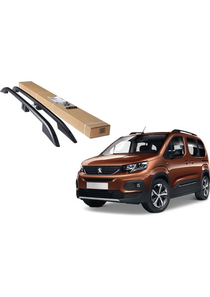 Citroen berlingo tavan çıtası port bagaj taşıyıcı siyah kısa 2019+
