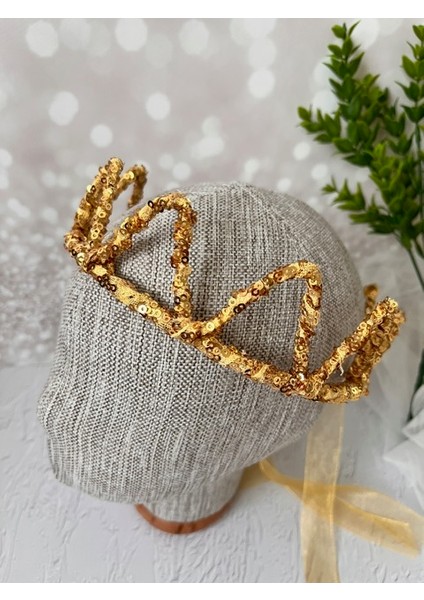Saklıdesign Gold Kraliçe Taç