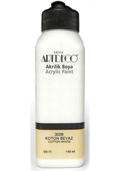 Artdeco Akrilik Boya 3008 Koton Beyaz 140 ml