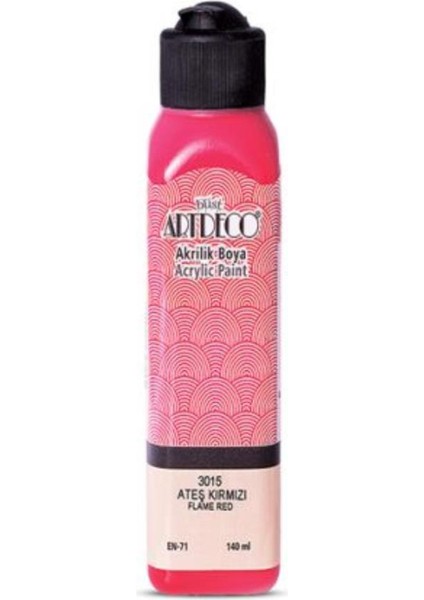 Artdeco Akrilik Boya 140 ml Ateş Kırmızı