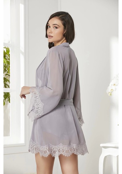 Zenwave Pierre Cardin 7005 Sabahlıklı Şort Gecelik Takım