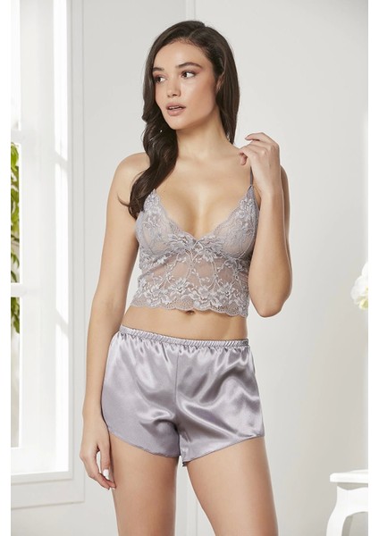 Zenwave Pierre Cardin 7005 Sabahlıklı Şort Gecelik Takım