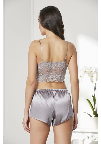 Zenwave Pierre Cardin 7005 Sabahlıklı Şort Gecelik Takım