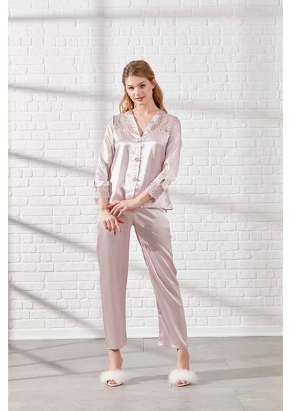 Zenwave Pierre Cardin 6625 Kısa Gecelikli 6'lı Ipek Set