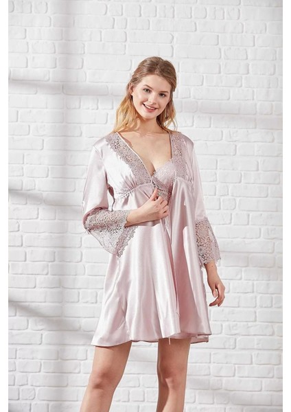Zenwave Pierre Cardin 6625 Kısa Gecelikli 6'lı Ipek Set