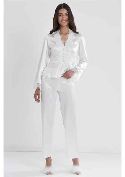 Zenwave Pierre Cardin 6335 6'lı Saten Gecelik Sabahlık Takım indirimleri