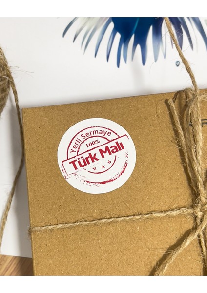 Yerli Sermaye Türk Malı Yapışkanlı Etiket 4x4 cm 106 Adet fiyatları