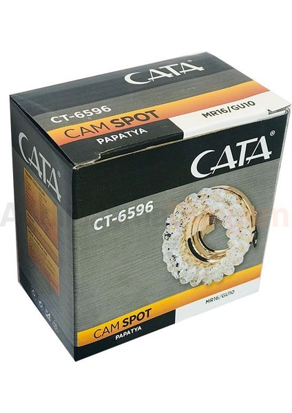 2 Adet Ct 6596 Cata Papatya Kristal Cam Spot Kasası fiyatları