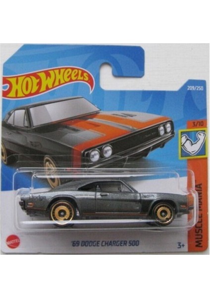 69 Dodge Charger 500 2021 Tekli Arabalar 1/64 Ölçek Metal Oyuncak Araba